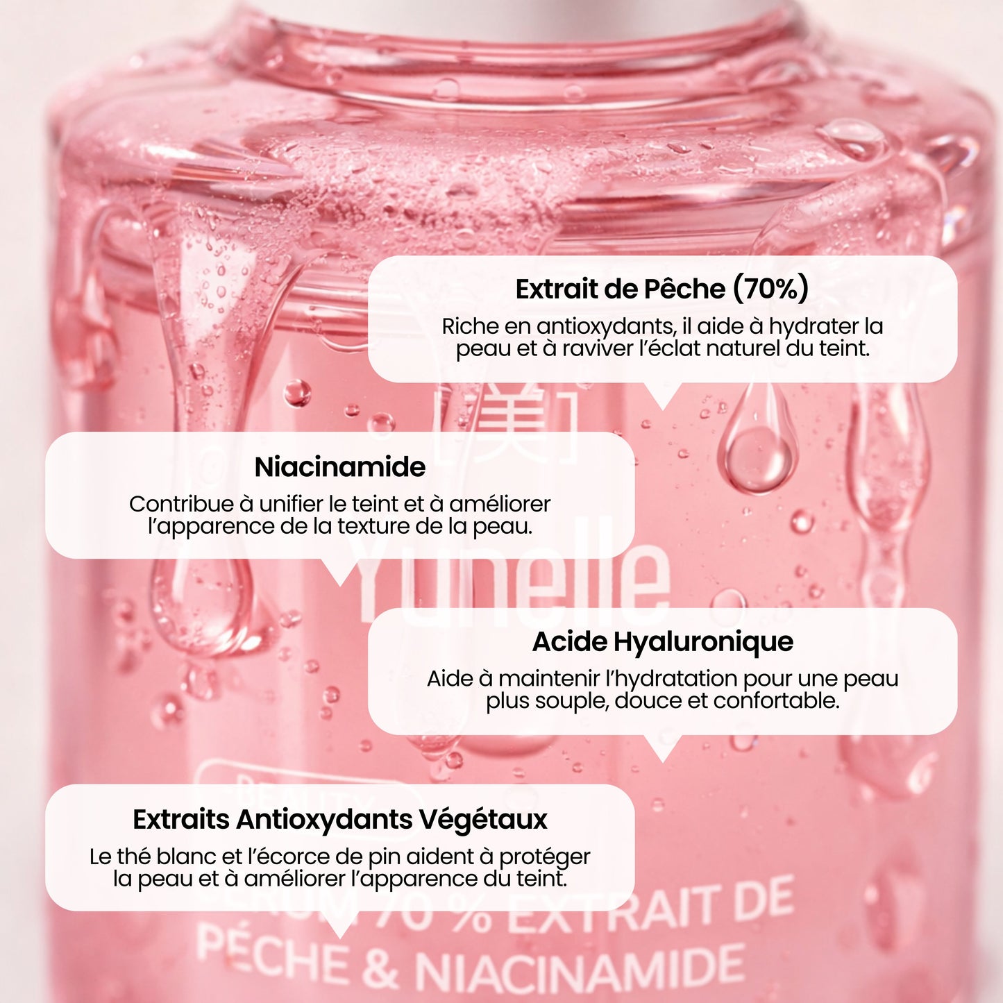 Sérum 70% Extrait de Pêche & Niacinamide